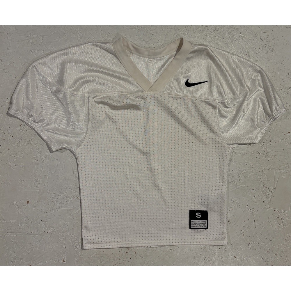 Nike Youth Core Practice Jersey Size Small Team White 852389-100 Mesh Football